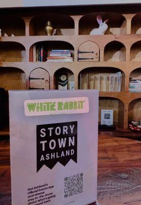 White Rabbit was included as a hub for Story Town Ashland and the Ashland Sarcasm Festival