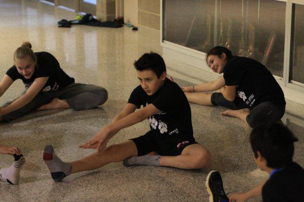 Warmups before tournament