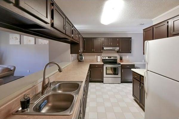 Refinished Kitchen Cabinets!