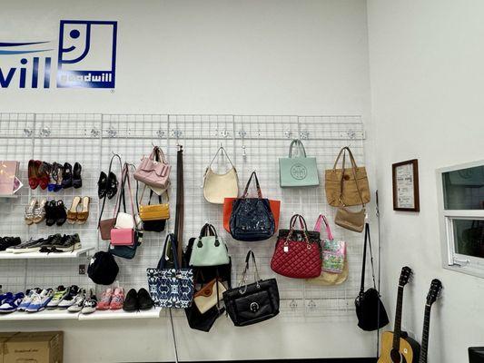 Designer purse section