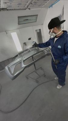 Paint matching front bumper