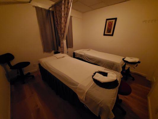 Couple's massage room