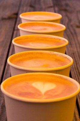 Specially drinks made with the best natural ingredients made by hand right here.