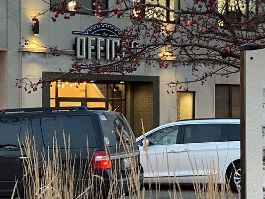 Located on the corner of First and Maple in the Offices building.