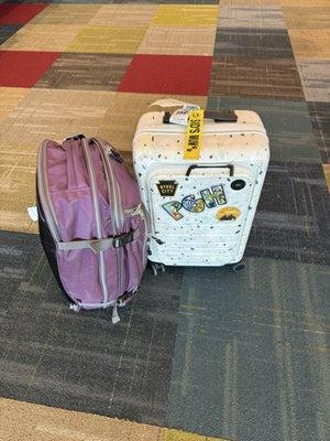 They arrived on time, on my connecting flight; despite my mistake! Grateful!!!