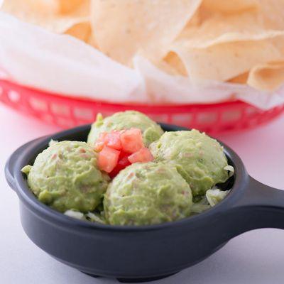 Guacamole - a creamy blend of fresh avocados and salsa fresca