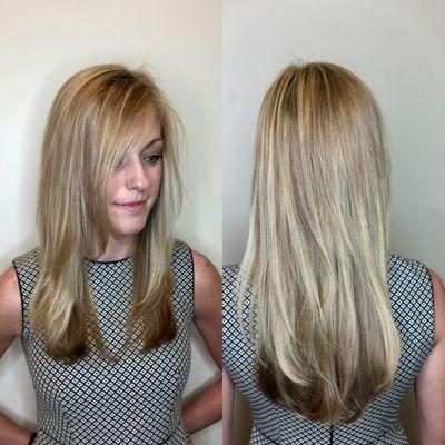 Balayage blonde, every 12 weeks or longer!