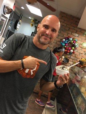 getting some Ice Cream from Sparky's on Mill Ave