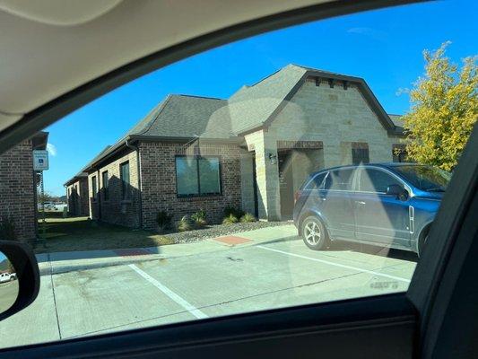 They are located on the pharmacy side of Kroger and behind the Hat Creek Burger Company.