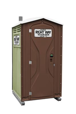 Standard Portable Restroom - available with optional sink, on wheels, containment tray