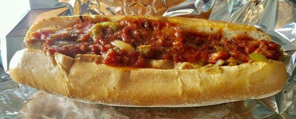 freshly made hot hero sandwiches