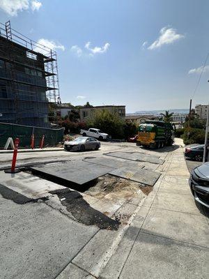 Massive hole pre-cones. Pre SDPD showing up