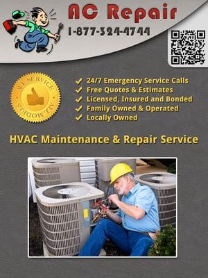 AC AIR CERTIFIED AIR CONDITIONING & HEATIN REPAIR -323-380-0801-LOS ANGELES-CA