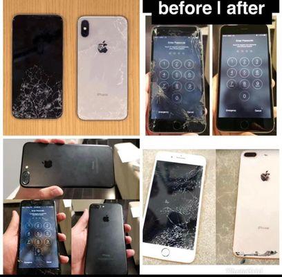 Have a cracked screen? Bring it to Five Star Services! Same day repair.