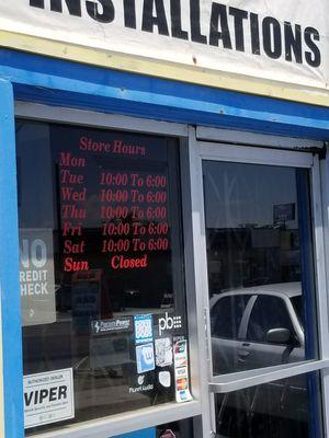 It's 1pm on a Saturday. They're supposed to be open. Yet they're closed.... Wasted my time.