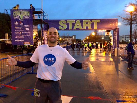 Our co-owner, Jeff, taking part in the Cowtown Marathon Challenge running the 10k on Saturday and the Half Marathon on Sunday!