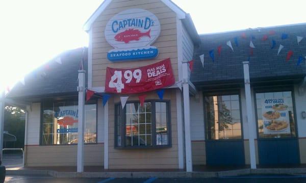 Captain D's restaraunt front.
