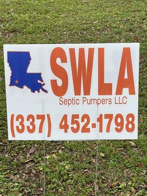 Give us a call for a septic pump out
