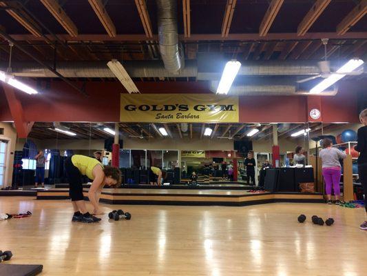 Ready for the workout class!