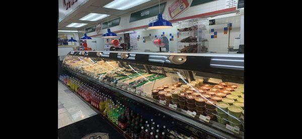 Homemade salsas and guacamole.