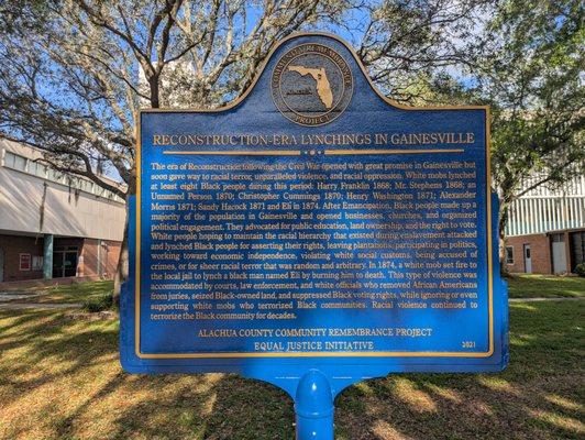 Lynching in America Historical Marker