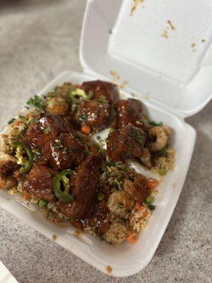 Sweet and Spicy Salmon Bites