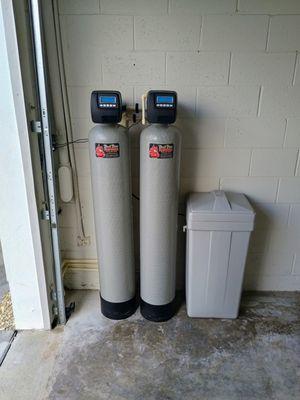 Whole home carbon and water softener system