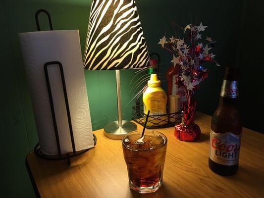 Our table at Packer Inn