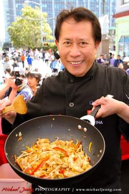 Martin Yan was among the celebrity chefs who performed cooking demos at the 2012 AHSC.