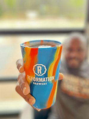 Sippin on a glass of Southern Hemisphere lager