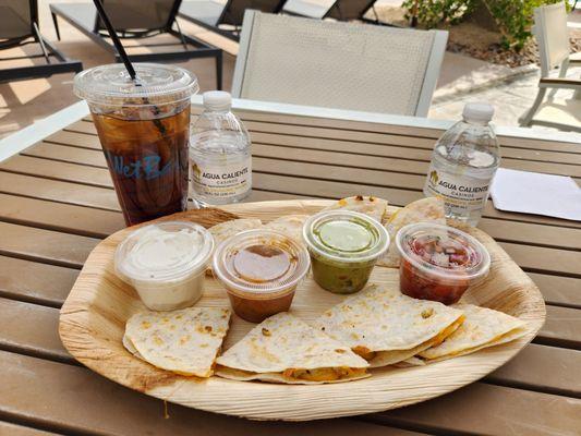 Chicken quesadila. Filling!