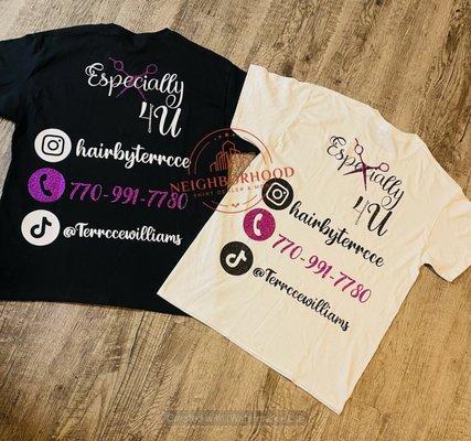Customized "Business Advertising" Shirts