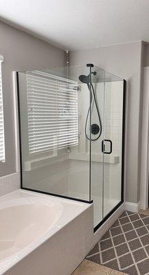 After PB Shower Door replaced all shower glass and door!