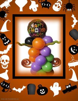 Halloween Latex, Kurly's and 18" foil balloons found at Nikkis Balloons