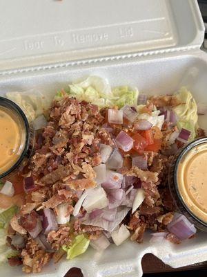 House salad, no cheese as requested