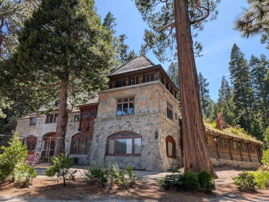 After 1 mile steep hike, you'll see Vikingsholm. Part of the outside is under construction. Still open for tours though.