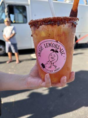 Forgot the name, it's got chamoya and tajin on it.
