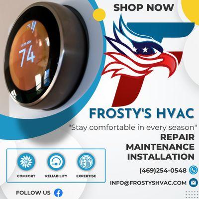 Is your HVAC system ready for the upcoming season? Let Frosty's HVAC handle all your maintenance and repair needs. Trust our experts