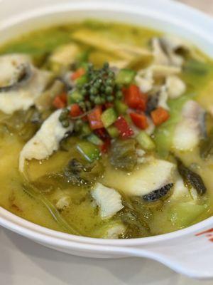 Small Old Pot Sauekraut Fish Soup