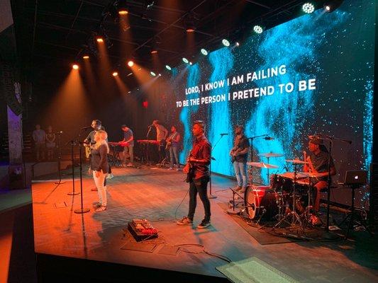 Worship Team performing one of their original songs from their album 'The Jesus Way'.
