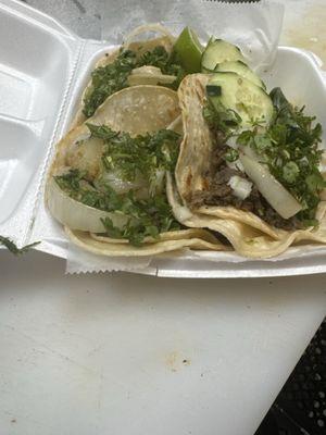 Tacos de bistec Beef