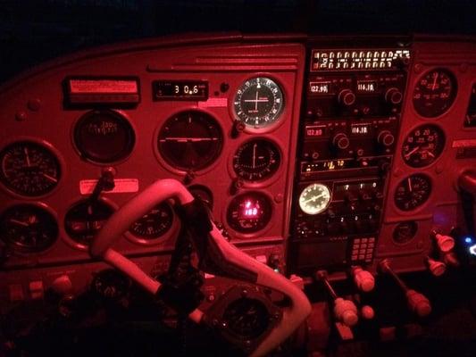 Night flying in a C210