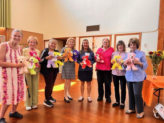 Junior matrons donating teddy bears to children and Hospital