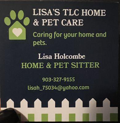 Lisa Holcombe Home And Pet Care