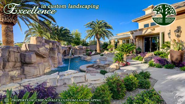 Custom Backyard remodel by Chip-N-Dale's Custom Landscaping