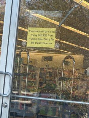 Surprise it's closed since lunch.