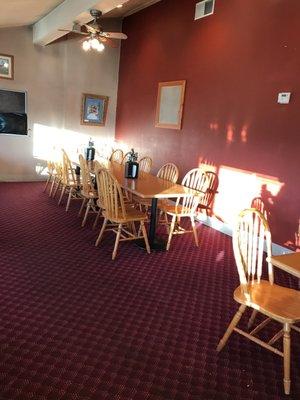 There are there different dining rooms. This is the one where we sat.