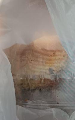 This was the sandwich call it what you want it had half i.could.not spit it out fast enough