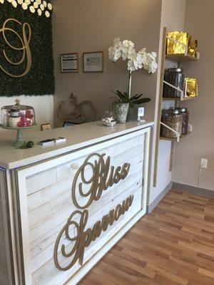 Bliss and Sparrow reception area!