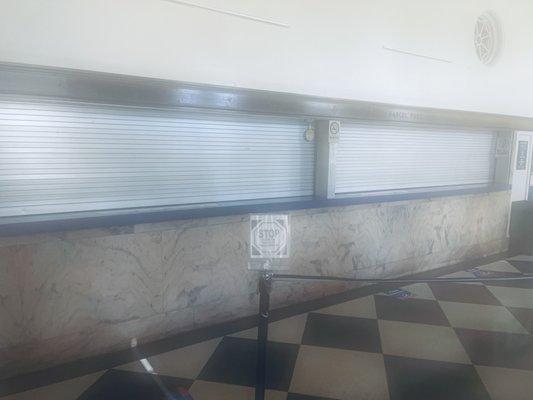 Lobby closed